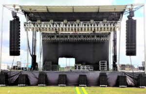 Sound setup for concert