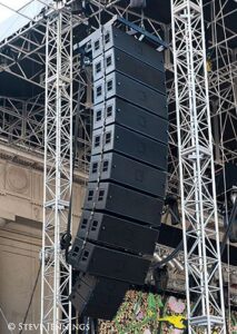Sound setup for concerts and large venue events