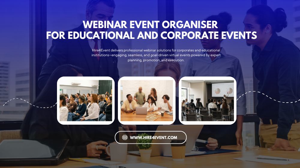 Webinar Event Organiser for Educational and Corporate Events