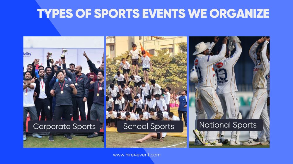 Types of sports events we organize